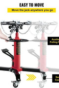 “1320 lb 2-stage telescopic hydraulic transmission jack in red”

“Heavy-duty red garage jack with swivel casters and saddle arms”

“Hydraulic lift transmission jack with adjustable tilt arms”