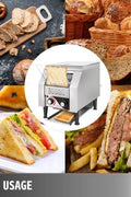Commercial stainless steel conveyor bread toaster 1340W
High-speed commercial bread toaster with crumb tray
Front-loading conveyor-style toaster for cafés and buffets
Toast slices, bagels, and muffins with commercial bread toaster
Heavy-duty foodservice bread toaster stainless steel body