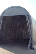 14x30x14 PVC Shelter Front View

Storage Shelter with Sliding Door

Inside View of PVC Shelter

All-Weather Fabric Garage

Industrial Equipment PVC Shelter