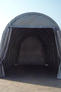 14x30x14 PVC Shelter Front View

Storage Shelter with Sliding Door

Inside View of PVC Shelter

All-Weather Fabric Garage

Industrial Equipment PVC Shelter