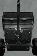 1500 lbs off-road utility trailer hitched to ATV in grass field

heavy-duty dump trailer with tilting steel bed

model 113484 utility trailer with 18-inch off-road tires

rear view of utility trailer loaded with gravel

close-up of powder-coated steel dump bed

