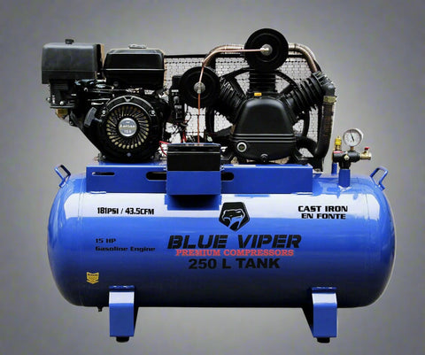 NEW 15HP GAS AIR COMPRESSOR 66 GAL TANK ELECTRIC START HEAVY DUTY PORTABLE INDUSTRIAL UNIT - with 39 GALLON 13HP | Sold by Uncle Wiener's Wholesale