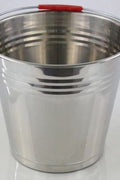"16L stainless steel pail bucket with handle"

"Food-grade silver steel container"

"Rust-resistant pail for commercial or home use"

"QT9102 stainless pail used for liquids and chemicals"
