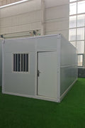 Exterior Image: Portable 19 FT Folding Insulated Container Office with Lockable Door – Outdoor View

Interior Image: Inside View of Modular Prefab Cabin Office with Window and Electrical Plug

Folded View: Foldable Prefab Container for Easy Transport and Setup

Setup Process: Step-by-step Setup of 19 FT Folding Steel Container Office

Multiple Angles: Various Views of the Portable Modular Work Cabin