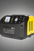 "Heavy-duty wheeled 12V/24V battery jump starter for trucks and vans"

"Compact 2-in-1 12V 24V battery charger with auto shutoff timer"