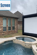 20-foot inflatable outdoor projector screen with blower
Backyard cinema inflatable movie screen 16:9 aspect
Front and rear projection inflatable screen for events
Portable large inflatable movie screen with carry bag
Outdoor inflatable projection screen with air pump