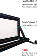 20-foot inflatable outdoor projector screen with blower
Backyard cinema inflatable movie screen 16:9 aspect
Front and rear projection inflatable screen for events
Portable large inflatable movie screen with carry bag
Outdoor inflatable projection screen with air pump