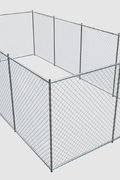 "20x10 chain link outdoor dog kennel enclosure"

"Heavy-duty dog kennel with galvanized frame for backyard"

"Spacious 20ft dog run fence with secure chain link walls"