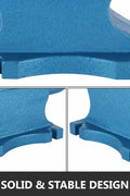 Close-up of cast iron anvil horn and hardy hole for forging
Drop-forged blacksmith anvil with flat surface and blue finish
Side view of 400 LB anvil used for metalworking and welding
Blue cast iron anvil showing base and working surface