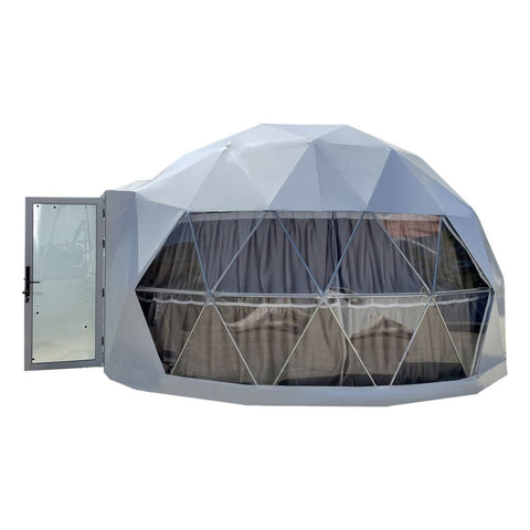New 20FT Deluxe Eco Dome Glamping Tent – Geodesic Dome Building for Luxury Camping 112520GD - with Cold Weather Insulation Package 112520CW | Sold by Uncle Wiener's Wholesale