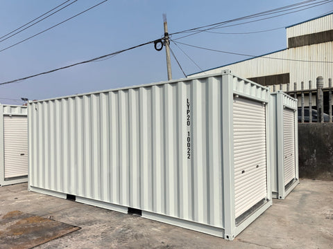 20FT Heavy-Duty Steel Storage Container with Roll-Up Door for Equipment Storage