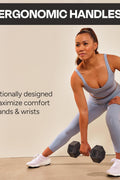"210 LB Rubber Dumbbell Set with Vertical A-frame Rack"

"Rubber Hex Dumbbells for Home Gym"

"Space-Saving Dumbbell Rack"

"Dumbbell Weight Set for Strength Training"

"Commercial-Grade Rubber Dumbbells with Rack"