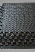 Interlocking EVA Foam Mat Set – Black Flooring Tiles