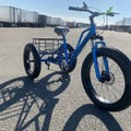 blue 3-wheel fat tire adult trike with disc brakes
Shimano 7-speed fat tire tricycle bike for adults
wide tire off-road adult tricycle with mag wheels