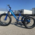 blue 3-wheel fat tire adult trike with disc brakes
Shimano 7-speed fat tire tricycle bike for adults
wide tire off-road adult tricycle with mag wheels