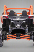 Can-Am Maverick 24V Ride-On UTV – Orange White 2-Seater
200W Brushless Motor UTV for Kids – Front View
24V Ride-On UTV with Remote and Suspension
Dual-Seater Kids UTV – Red White Can-Am Style
Can-Am Maverick Ride-On with Off-Road Tires for Kids