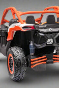 Can-Am Maverick 24V Ride-On UTV – Orange White 2-Seater
200W Brushless Motor UTV for Kids – Front View
24V Ride-On UTV with Remote and Suspension
Dual-Seater Kids UTV – Red White Can-Am Style
Can-Am Maverick Ride-On with Off-Road Tires for Kids