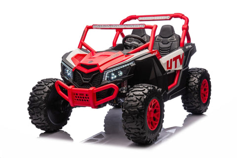 NEW 24V Deluxe UTV Ride - On – 4WD Kids Electric Car - with Orange & White | Sold by Uncle Wiener's Wholesale