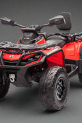 Black Can-Am kids ride-on ATV with LED lights

Side view of Can-Am 24V ATV toy with two seats

Front view of Can-Am Outlander kids ride-on ATV

Kids electric ATV with rugged tires and suspension

Dual-seat ride-on ATV for kids with Bluetooth and LED

