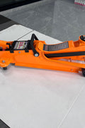 2.5 Ton Low Profile Hydraulic Floor Jack – Side View with Dual Pistons
Hydraulic Floor Jack in Orange – Lift Arm Close-up
2.5 Ton Jack – Low Clearance Front Profile
Full View of Dual Piston Hydraulic Jack with Rubber Saddle