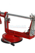 3-in-1 stainless steel apple peeler, corer, and slicer with hand crank and suction base