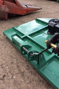 10 FT 3-Point Rotary Cutter Mower – Green Deck Side View

12 FT Industrial Rotary Cutter with PTO Drive – Front Angle

Heavy-Duty Tractor Rotary Mower – 3-Point Hitch Setup

Rotary Cutter Attachment for Farm Tractors – Underside Blades

Industrial Brush Cutter Mower – Rear Deck and Tires

