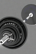 300 LB Olympic barbell weight set with black tri-grip plates

complete Olympic bar and plate set for home gym use

Olympic weight bar with 2 inch sleeves and textured grip

stacked black Olympic plates with 45 lb, 35 lb, and 25 lb weights

300 lb strength training barbell set with spring collars
