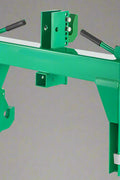 3-point green quick hitch for Category 1 & 2 tractors – heavy-duty steel
Spring-loaded quick hitch with pin hooks and lift arms
Tractor quick hitch in use with implement attached
Quick hitch attachment showing latch and hook configuration