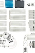 Complete Bestway pool set package with ladder, pump, and accessories