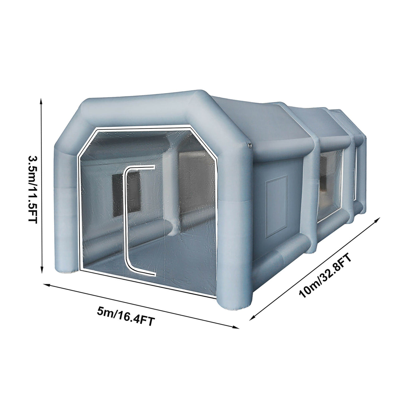 New 32FT Inflatable Auto Body Spray Paint Booth – Portable Car Paintin ...