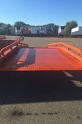 Warehouse dock ramp with forklift in use

