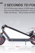 New 350W Electric Scooter – 30KM Range, LCD Display, App Control, Foldable Design, 30kmh 3848581 - with | Sold by Uncle Wiener's Wholesale