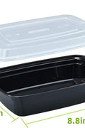 15-Pack 38oz Meal Prep Containers with Lids – Reusable BPA-Free Bento Boxes for Microwave, Freezer, and Dishwasher Use
