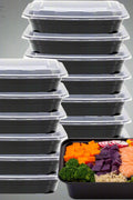 15-Pack 38oz Meal Prep Containers with Lids – Reusable BPA-Free Bento Boxes for Microwave, Freezer, and Dishwasher Use