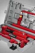 "Porta power hydraulic body repair jack kit with storage case"

"Hydraulic auto frame straightening kit with rams and extensions"

"10 ton red porta power jack system for car and truck frame repair"