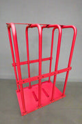 4-bar steel tire inflation safety cage for truck tires
Heavy-duty tire inflation cage red powder-coated finish
Truck and bus tire safety cage with 4-bar system
Inflation safety cage with open access door for truck tires