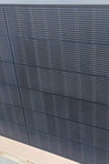 Front view of 440W bifacial solar panel with dual glass

All-black high-efficiency solar panel for residential rooftops

440W solar panel with monocrystalline silicon cells

Bifacial solar panel with MC4 connectors

Backside view of dual glass solar module for off-grid use