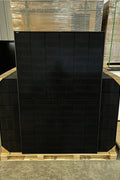 Front view of 440W bifacial solar panel with dual glass

All-black high-efficiency solar panel for residential rooftops

440W solar panel with monocrystalline silicon cells

Bifacial solar panel with MC4 connectors

Backside view of dual glass solar module for off-grid use