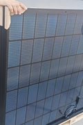 Front view of 440W bifacial solar panel with dual glass

All-black high-efficiency solar panel for residential rooftops

440W solar panel with monocrystalline silicon cells

Bifacial solar panel with MC4 connectors

Backside view of dual glass solar module for off-grid use