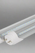 8FT LED tube lights installed in commercial ceiling
Bright white 4FT integrated T8 LED light tube
Close-up of frosted cover LED tube bulb
T8 tube lights illuminating warehouse ceiling
LED tube light replacement for fluorescent tubes