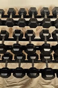 “Full 5–50 LB Rubber Hex Dumbbell Set with Rack”

“Three-Tier Dumbbell Rack with Rubber Weights”

“Rubber Hex Dumbbells for Home Strength Training”

“Home Gym Dumbbell Storage Rack with Full Weight Set”