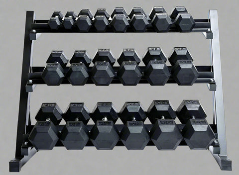 “Full 5–50 LB Rubber Hex Dumbbell Set with Rack”

“Three-Tier Dumbbell Rack with Rubber Weights”

“Rubber Hex Dumbbells for Home Strength Training”

“Home Gym Dumbbell Storage Rack with Full Weight Set”