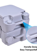 “5-gallon portable camping toilet with detachable tank”

“Gray and purple travel toilet for indoor and outdoor use”

“Compact portable toilet setup with flush handle and waste container”

“20L outdoor toilet with carry handle for RV and camping”

“Leak-proof portable toilet with sealing valve for odor control”