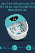 New 5 - in - 1 Foot Spa and Bath Massager with Heat – Stress Relief, Bubbles, Vibration, and Massage Rollers | Model 1224FS - with | Sold by Uncle Wiener's Wholesale