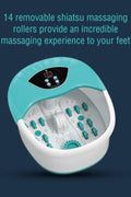 New 5 - in - 1 Foot Spa and Bath Massager with Heat – Stress Relief, Bubbles, Vibration, and Massage Rollers | Model 1224FS - with | Sold by Uncle Wiener's Wholesale