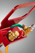 Triple Bag Pneumatic Air Jack – 5 Ton Capacity in Red and Black
5 Ton Air Jack – Top View Showing Triple Airbags and Base
Adjustable Handle Pneumatic Air Jack – Folded Position for Storage
Heavy-Duty Air Jack – Full Setup with Hose and Handle
Triple Air Bag Jack in Use – Lifting a Vehicle