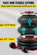 Triple Bag Pneumatic Air Jack – 5 Ton Capacity in Red and Black
5 Ton Air Jack – Top View Showing Triple Airbags and Base
Adjustable Handle Pneumatic Air Jack – Folded Position for Storage
Heavy-Duty Air Jack – Full Setup with Hose and Handle
Triple Air Bag Jack in Use – Lifting a Vehicle
