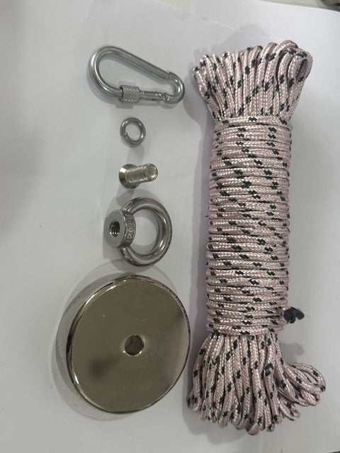 NEW 500 LBS NEODYMIUM FISHING MAGNET KIT - with | Sold by Uncle Wiener's Wholesale