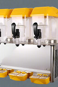• “Triple tank juice dispenser with 3 nozzles for commercial use”
• “56L juice cooler with drip trays and individual controls”
• “Commercial juice server for cafés, hotels, and restaurants”
• “Asberlia-powered beverage dispenser with 3x18L tanks”