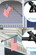 “6 FT stainless steel flag pole with wall mount bracket”

“Complete outdoor flag mounting kit with clips and carabiners”

“Durable flagpole kit with adjustable bracket and hardware”